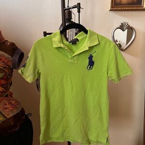 Ralph Lauren Polo Neon Lime Short Sleeve with Navy Pony